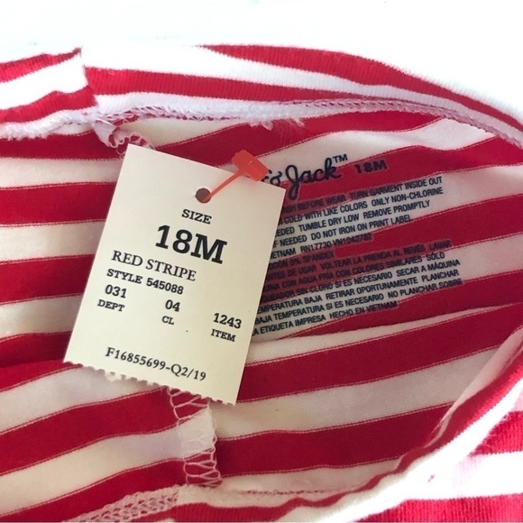 Cat & Jack Baby Girls Christmas Reindeer Striped 2 pc Outfit Set Size 18M - Picture 14 of 14